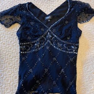 New Adrianna Pappel beaded top XL